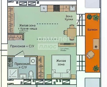 Продается 1-комн. квартира, 39,65 м²