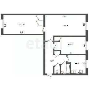 Продается 3-комн. квартира, 59,6 м²