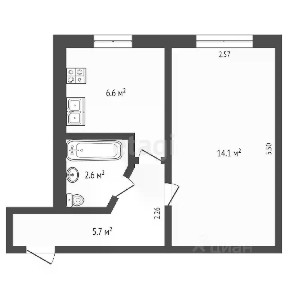 Продается 1-комн. квартира, 30,8 м²
