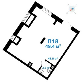 Продается помещение свободного назначения, 49,4 м²