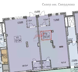 Продается помещение свободного назначения, 102,3 м²