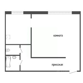Продается 1-комн. квартира, 40,6 м²