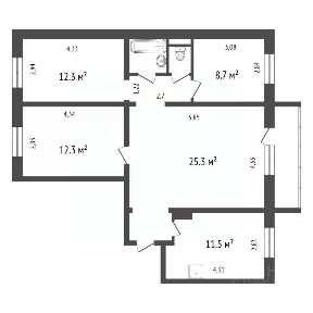 Продается 4-комн. квартира, 79,2 м²