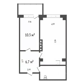 Продается 1-комн. квартира, 39,5 м²