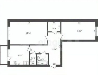 Продается 2-комн. квартира, 68,3 м²