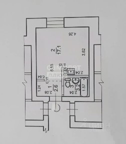Продается студия, 22,9 м²