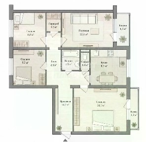 Продается 4-комн. квартира, 76,8 м²