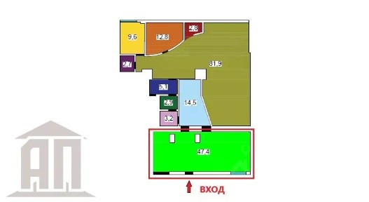 Сдается торговая площадь, 47 м²