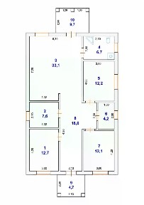 Продается 1-этажный дом, 100,5 м²