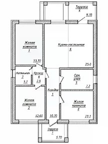 Продается 1-этажный дом, 100 м²