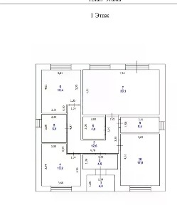 Продается 1-этажный дом, 107 м²