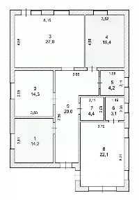 Продается 1-этажный дом, 165 м²