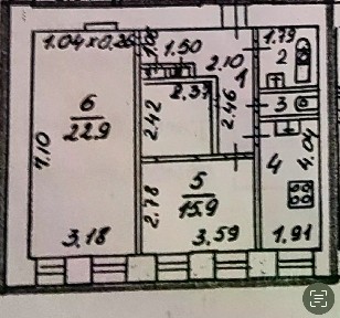 Продается 2-комн. квартира, 61,5 м²