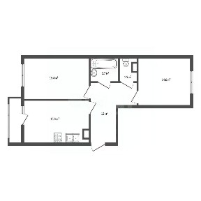 Продается 2-комн. квартира, 66 м²