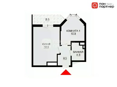 Продается 1-комн. квартира, 38,8 м²