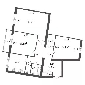 Продается 3-комн. квартира, 77,7 м²