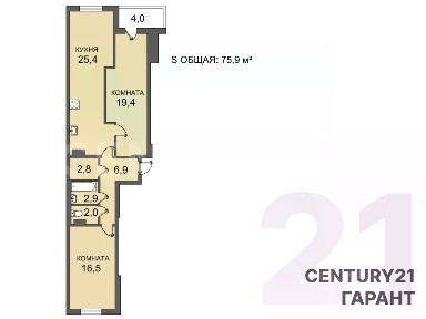 Продается 3-комн. квартира, 79,9 м²