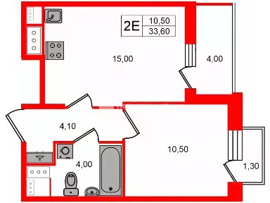 Продается 1-комн. квартира, 33,6 м²