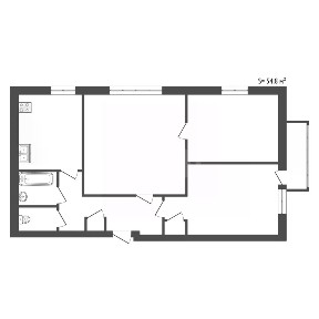 Продается 3-комн. квартира, 54,8 м²