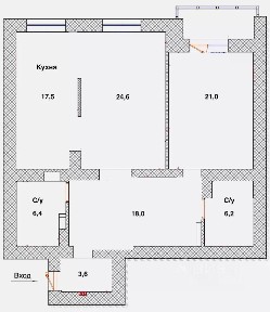 Продается 2-комн. квартира, 99,1 м²