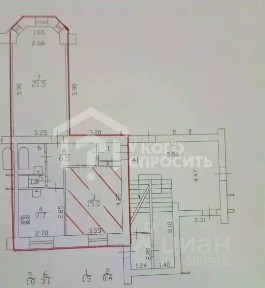Продается 0,41 квартиры, 56,7/7,7 м²