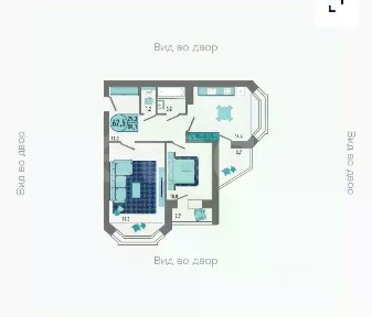 Продается 2-комн. квартира, 62,5 м²