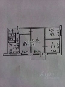 Продается 4-комн. квартира, 62,3 м²