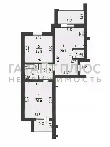 Продается 2-комн. квартира, 62,8 м²