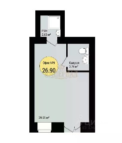 Продается помещение свободного назначения, 26,9 м²