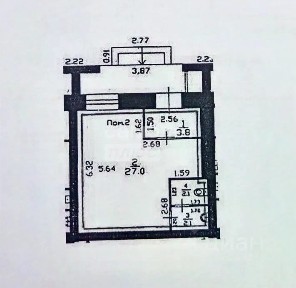 Продается торговая площадь, 36,6 м²