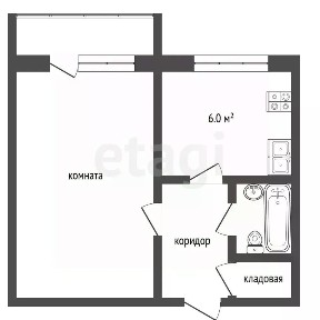 Продается 1-комн. квартира, 30,3 м²