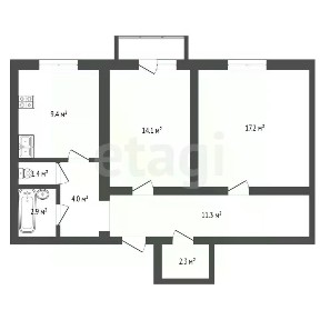 Продается 2-комн. квартира, 62,2 м²