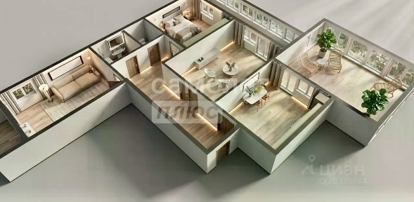 Продается 3-комн. квартира, 61 м²
