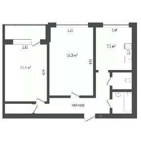 Продается 2-комн. квартира, 50,3 м²