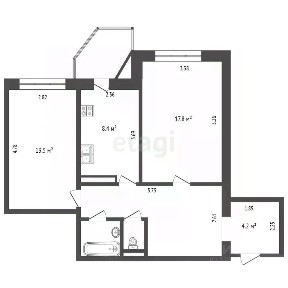 Продается 2-комн. квартира, 54,2 м²