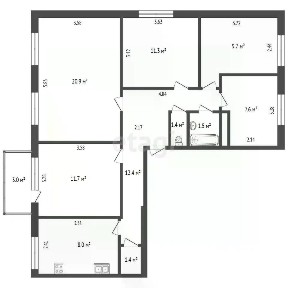Продается 5-комн. квартира, 85,9 м²