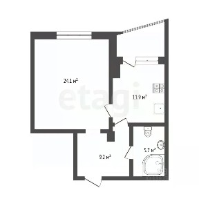Продается 1-комн. квартира, 50,4 м²