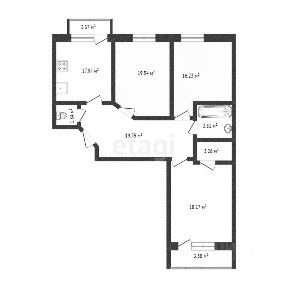Продается 3-комн. квартира, 101 м²
