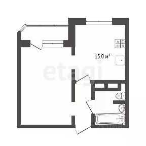 Продается 1-комн. квартира, 39,4 м²