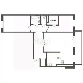 Продается 3-комн. квартира, 66,1 м²