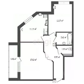 Продается 2-комн. квартира, 54 м²
