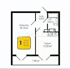 Сдается 1-комн. квартира, 40 м²
