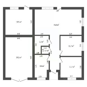 Продается 1-этажный дом, 137 м²