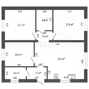 Продается 1-этажный дом, 71 м²