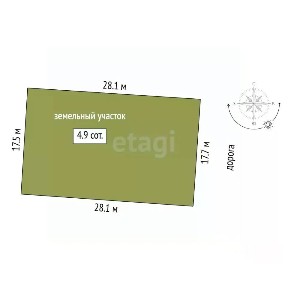 Продается 1-этажный дом, 80 м²