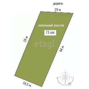 Продается участок, 7,3 сот.