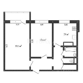 Продается 2-комн. квартира, 55,3 м²
