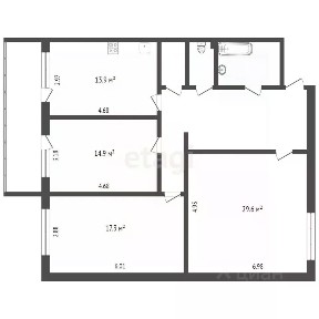 Продается 3-комн. квартира, 103,5 м²