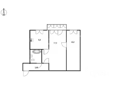 Продается 2-комн. квартира, 42,3 м²