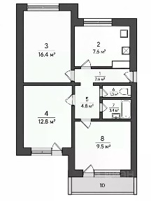 Продается 3-комн. квартира, 58,4 м²